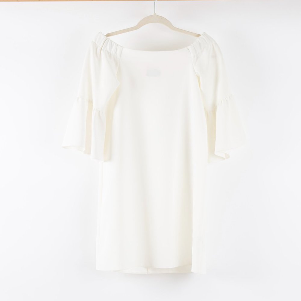 ASOS White Retro Shift Dress // Sz 2